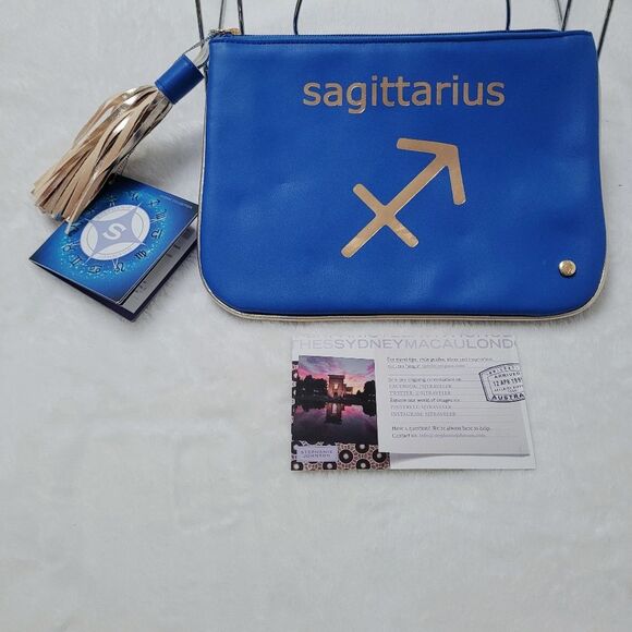 Stephanie Johnson Handbags - Stephanie Johnson Sagittarius Zodiac Sign Cosmetic Bag Travel Clutch New OOS